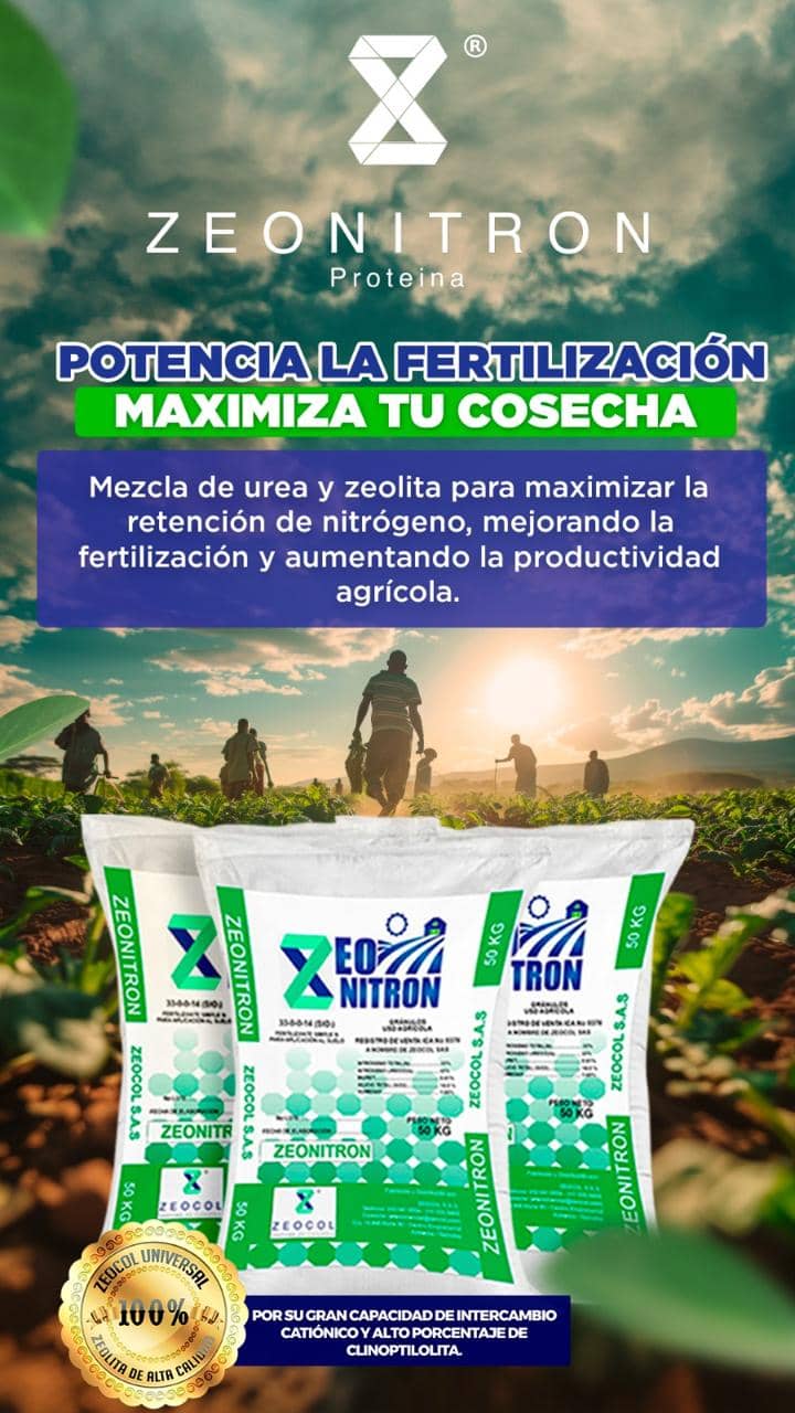 Fertilizante Zeonitrón 50 kg - Suelo Fértil y Nutritivo