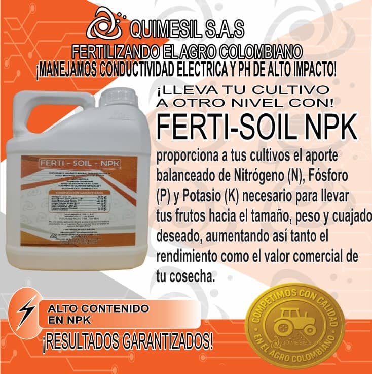 Ferti-Soil NPK | Fertilizante para Engruese, Llenado y Cuajado de Frutos