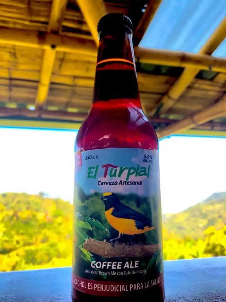 Cerveza artesanal de Café El Turpial Notas Café y Chocolate