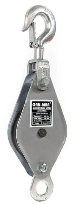 Polea para Construcción 100 mm 900 Kg - Resistente y Duradera