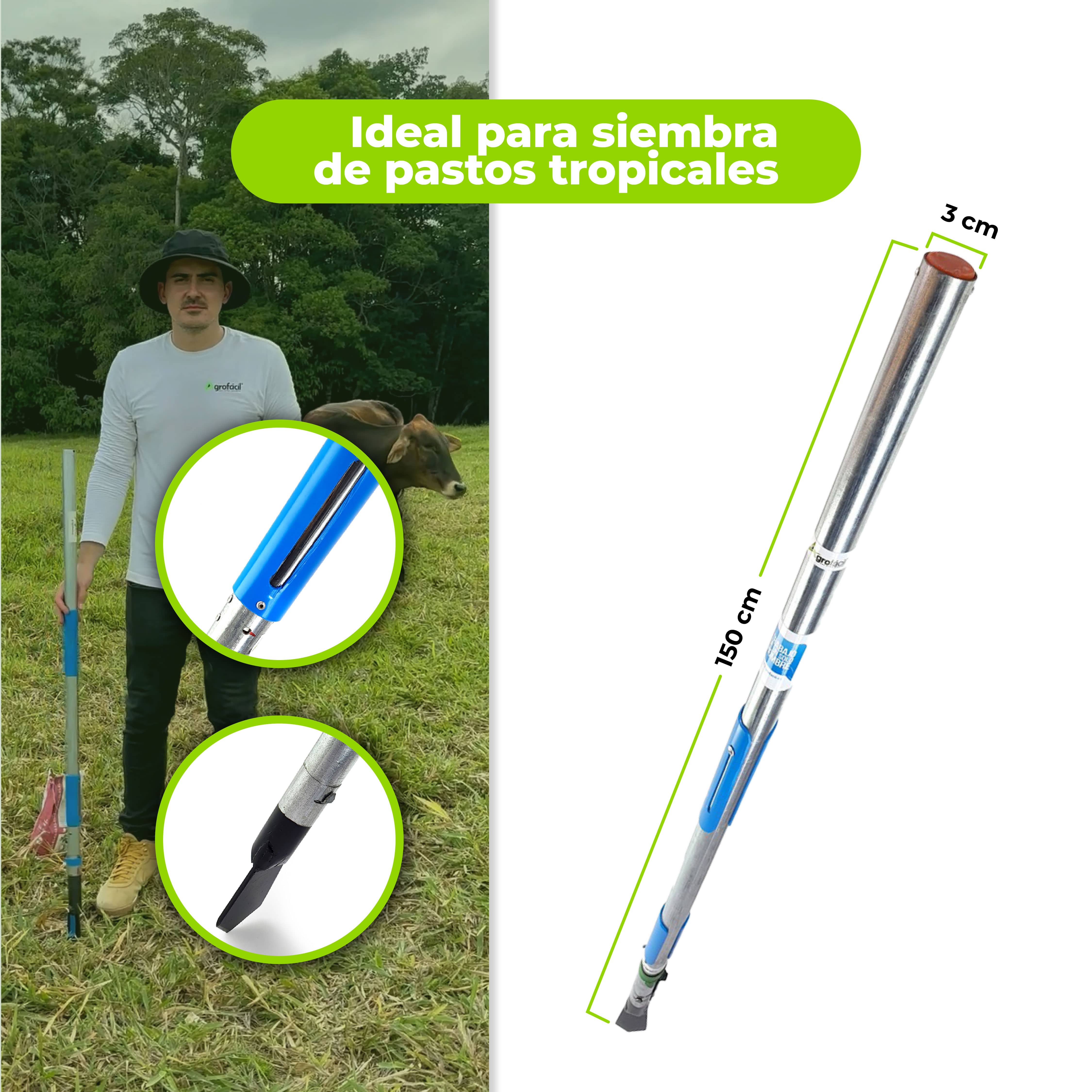 Combo Sembrador de Pastos + Abonadora Manual – Kit Agrícola Integral