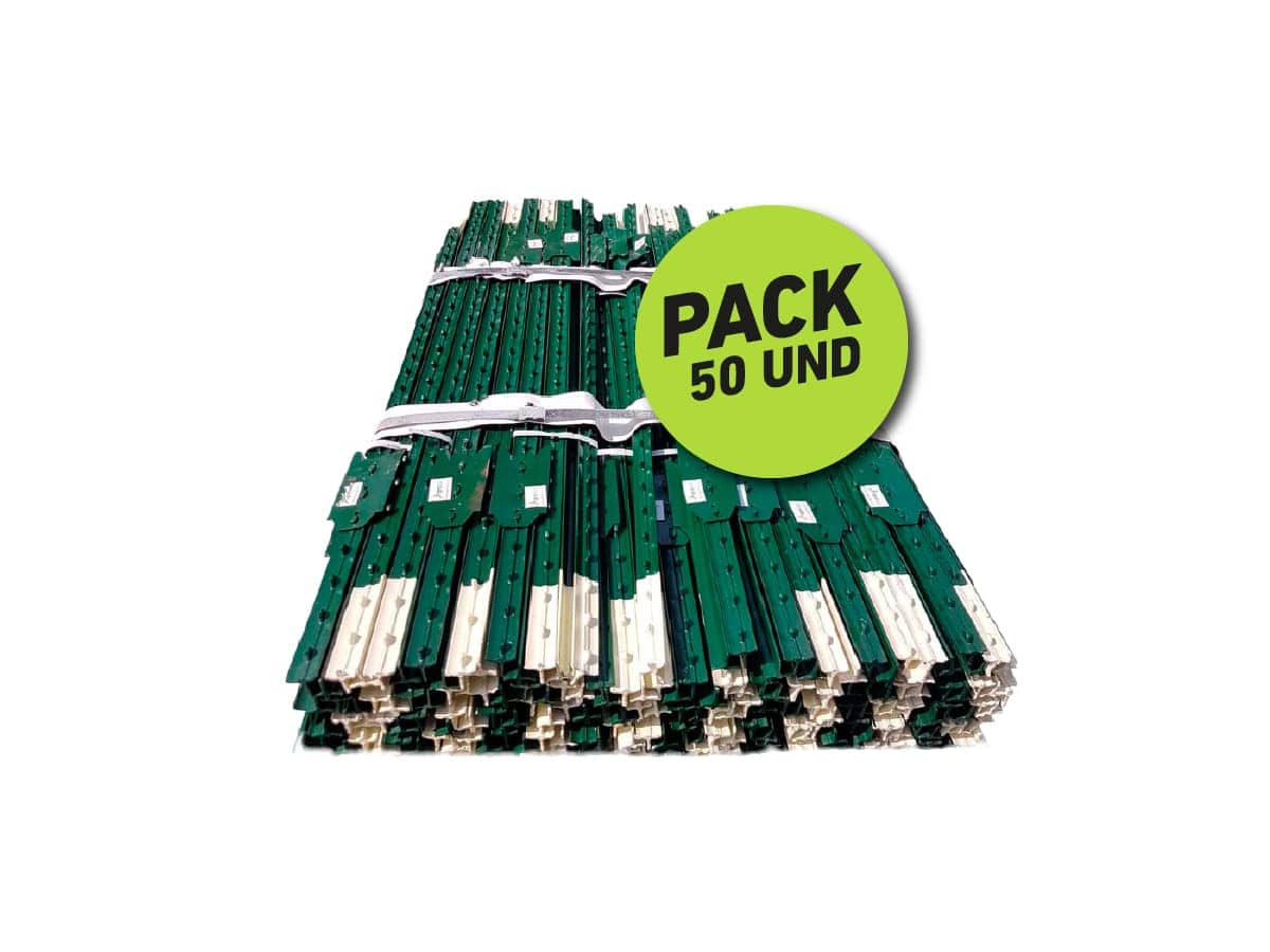 Poste de Acero Cría-Levante 1.68m x 50 Und Agrofácil