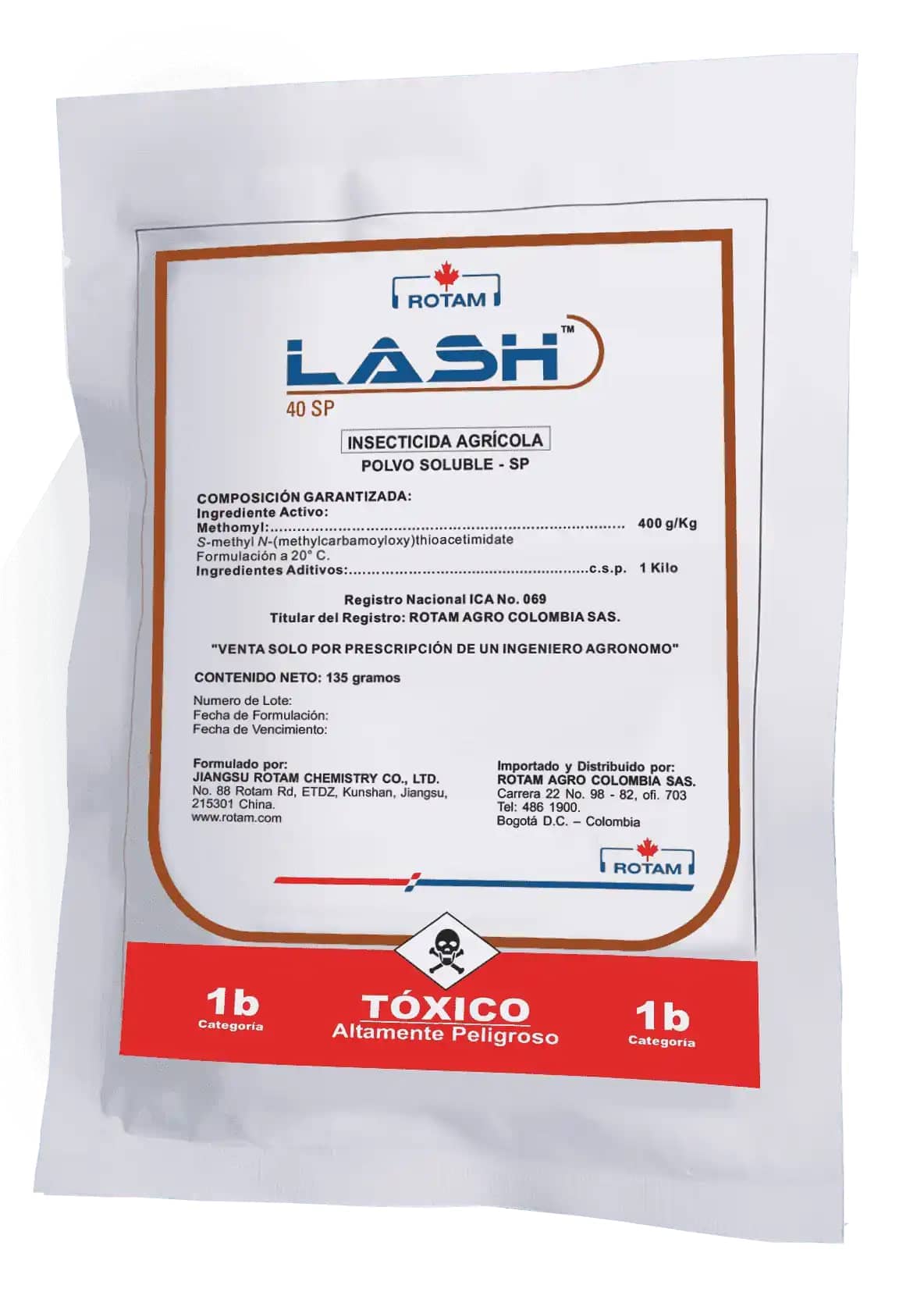 Lash Insecticida Insecticida Lash 40 SP x 135 Gr - Rotam | Croper