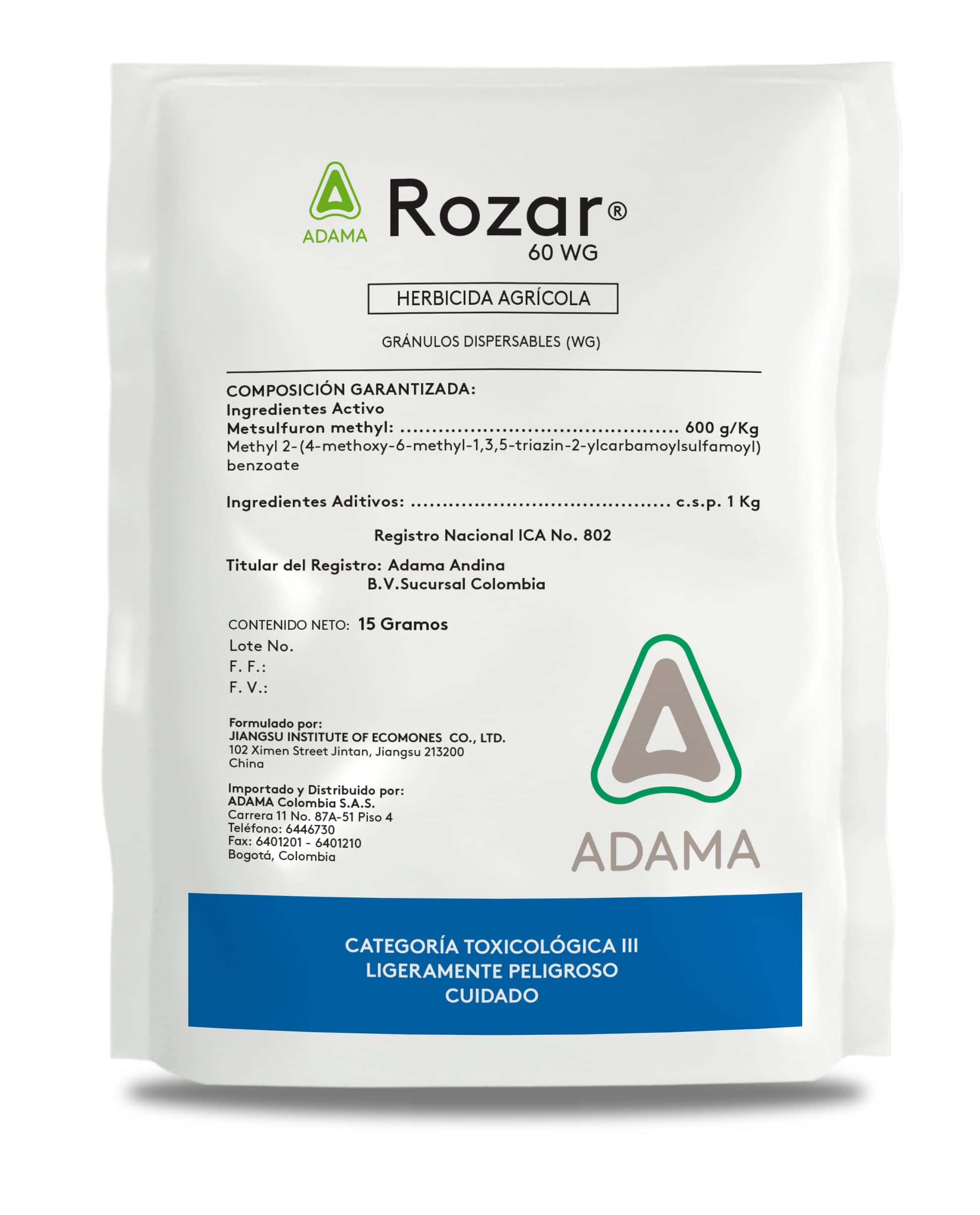 Herbicida Rozar® 60 WG x 15 Gr - Adama | Croper