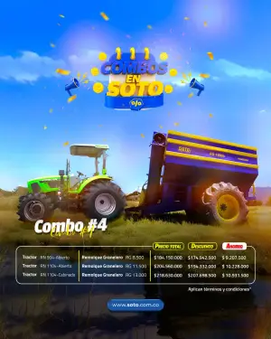 Combo Tractor Zoomlion RN 904-1104 + Remolque Granelero