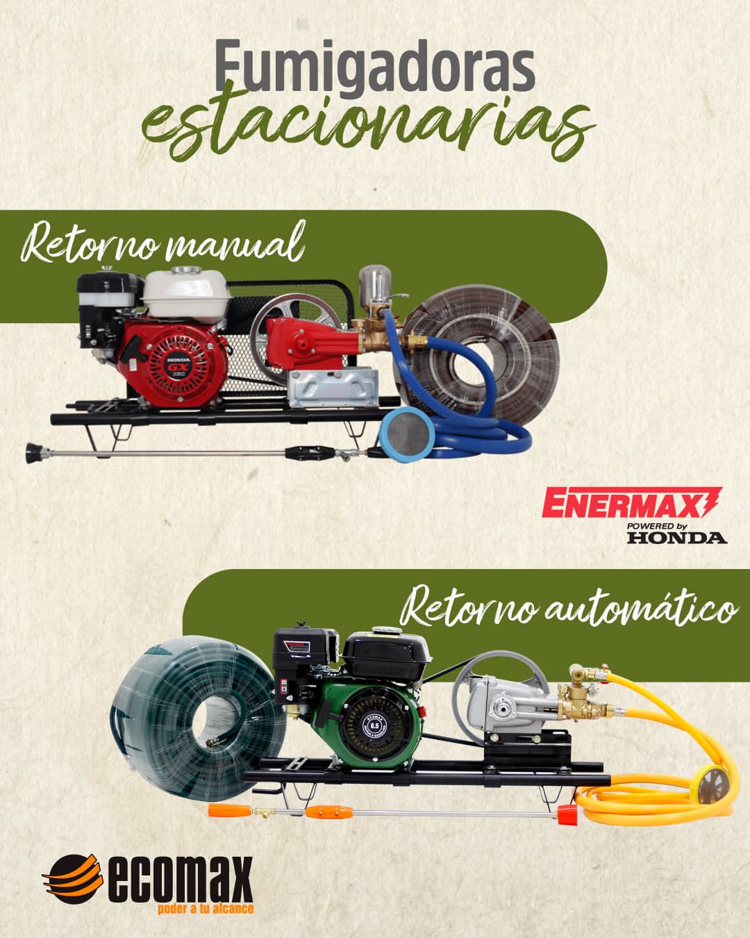 Manguera Fumigadora Estacionaria x 100 Mt