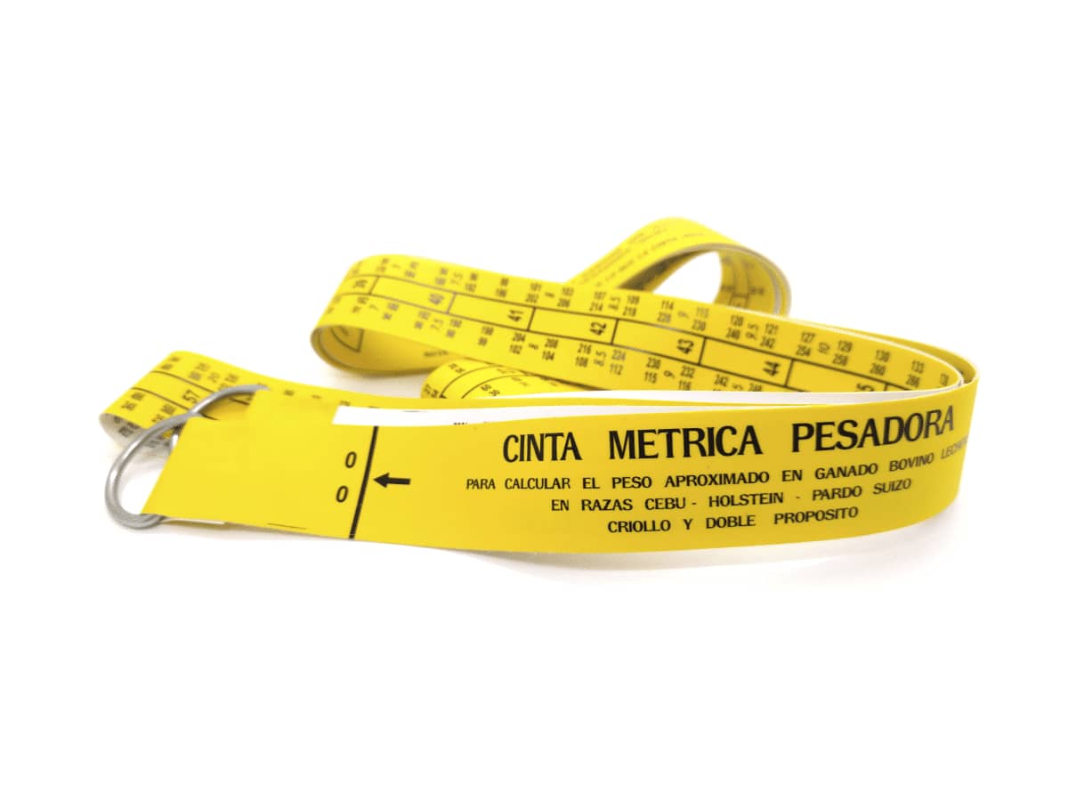 Cinta de Pesaje Bovino - Medición Precisa para el Control de Peso Animal