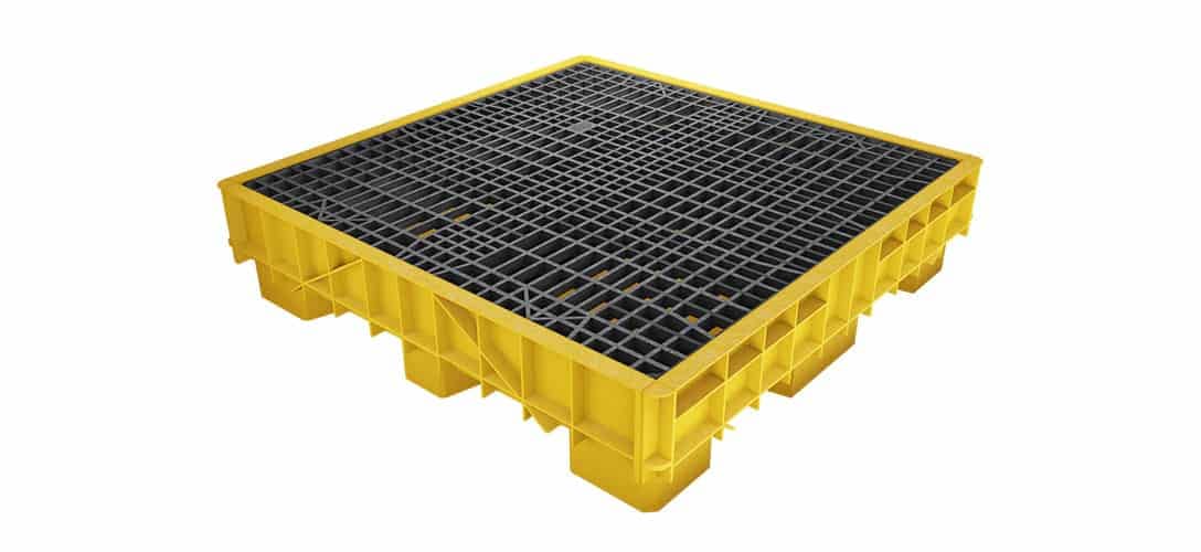 Estiba Antiderrame para 4 Tambores - Resistente y Segura