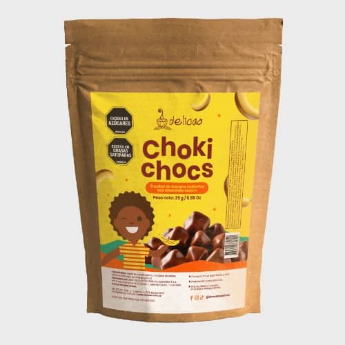 Choki Chocs de Banano 70% x 25 Gr