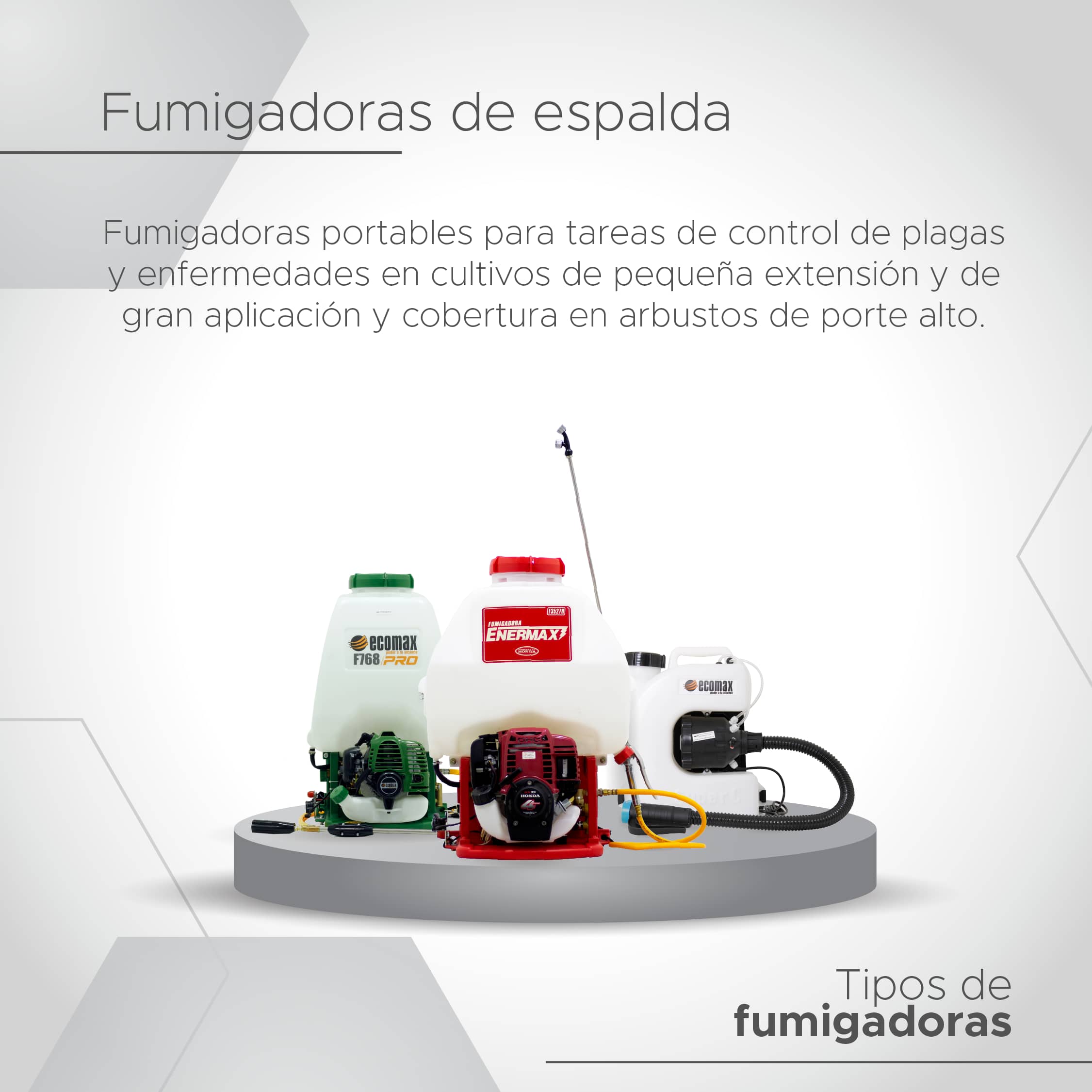 Fumigadora de Espalda Enermax F2525H de 25 Lt