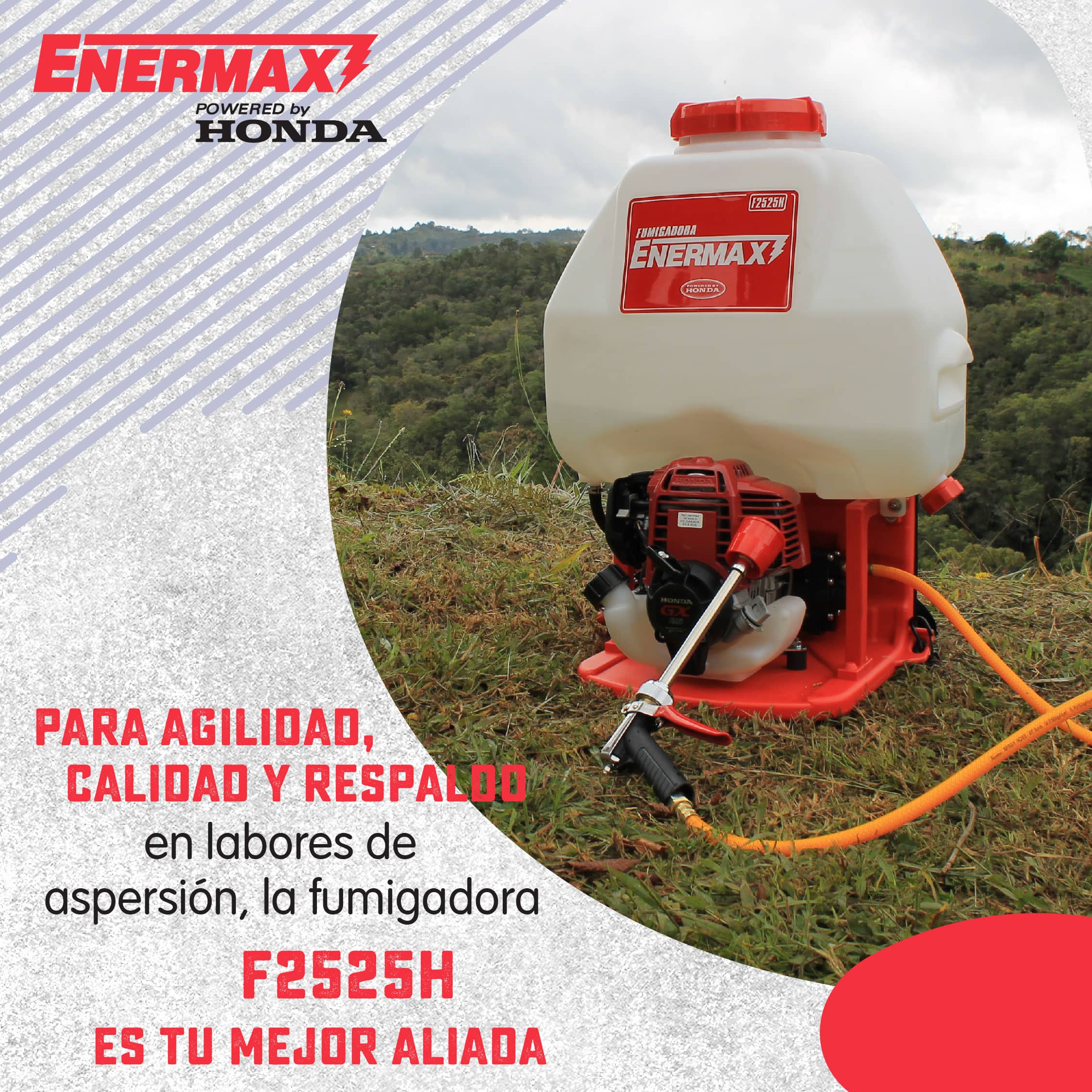 Fumigadora de Espalda Enermax F2525H de 25 Lt