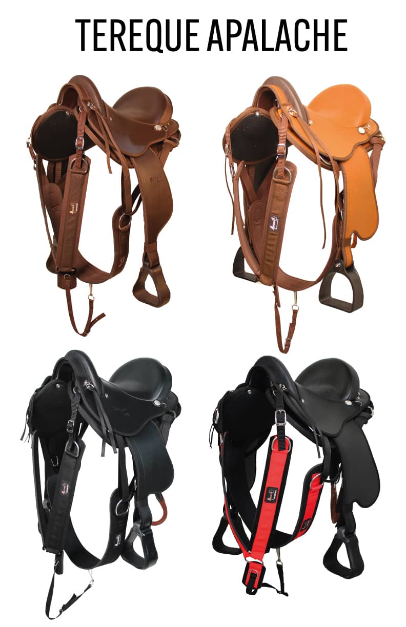 Tereque Apalache cabalgata MESACÉ Negro Con Rojo