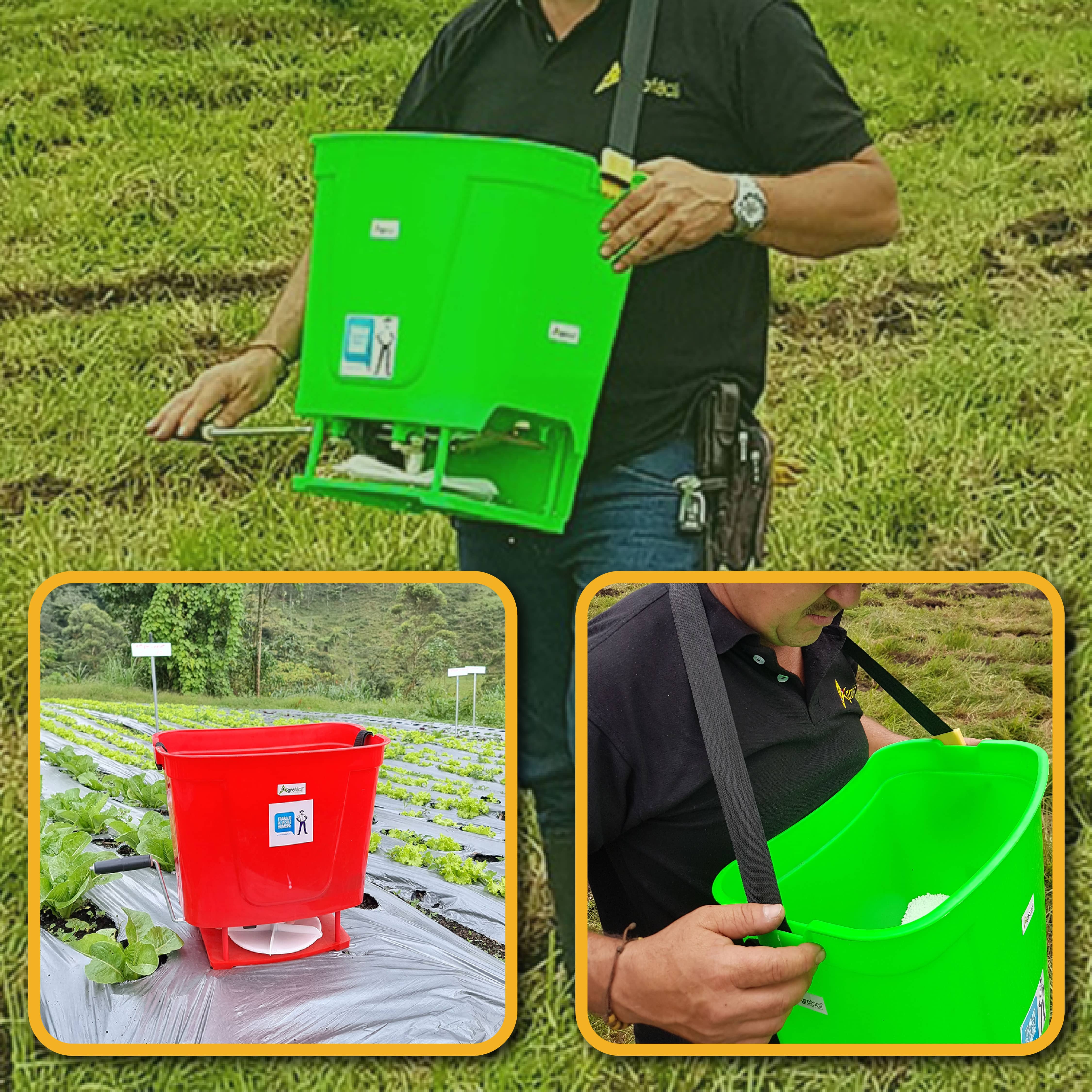 Combo Sembrador de Pastos + Abonadora Manual – Kit Agrícola Integral