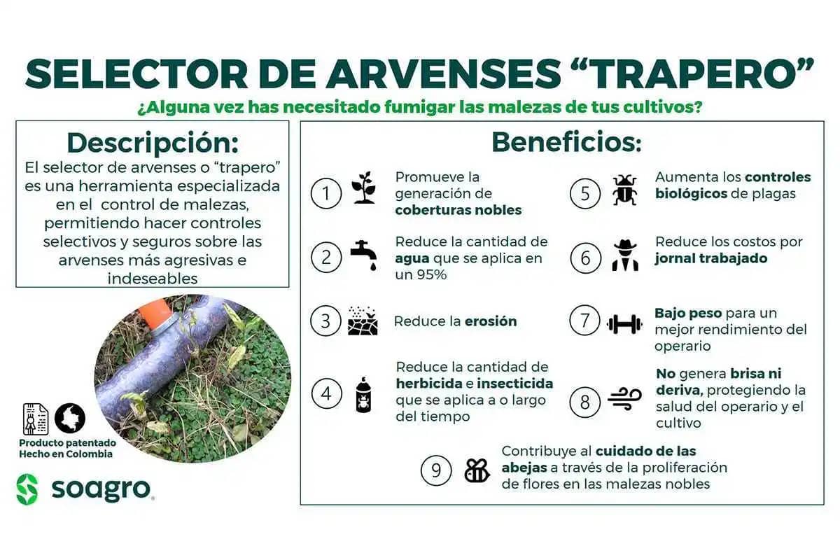 Fumigadora Selector 100cm + rueda de 16" con tubo de 1 1/4"