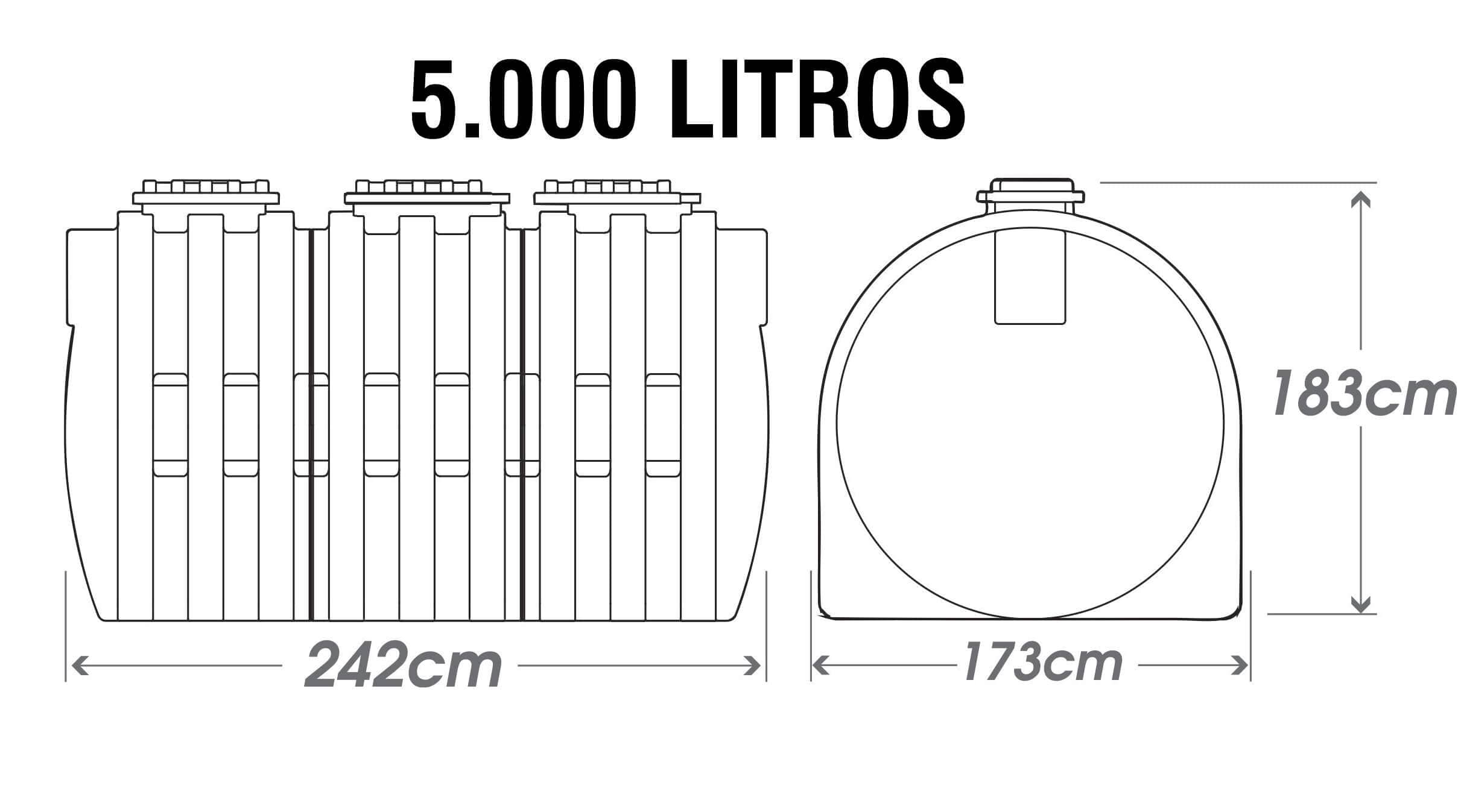 Tanques para pozos sépticos integrados