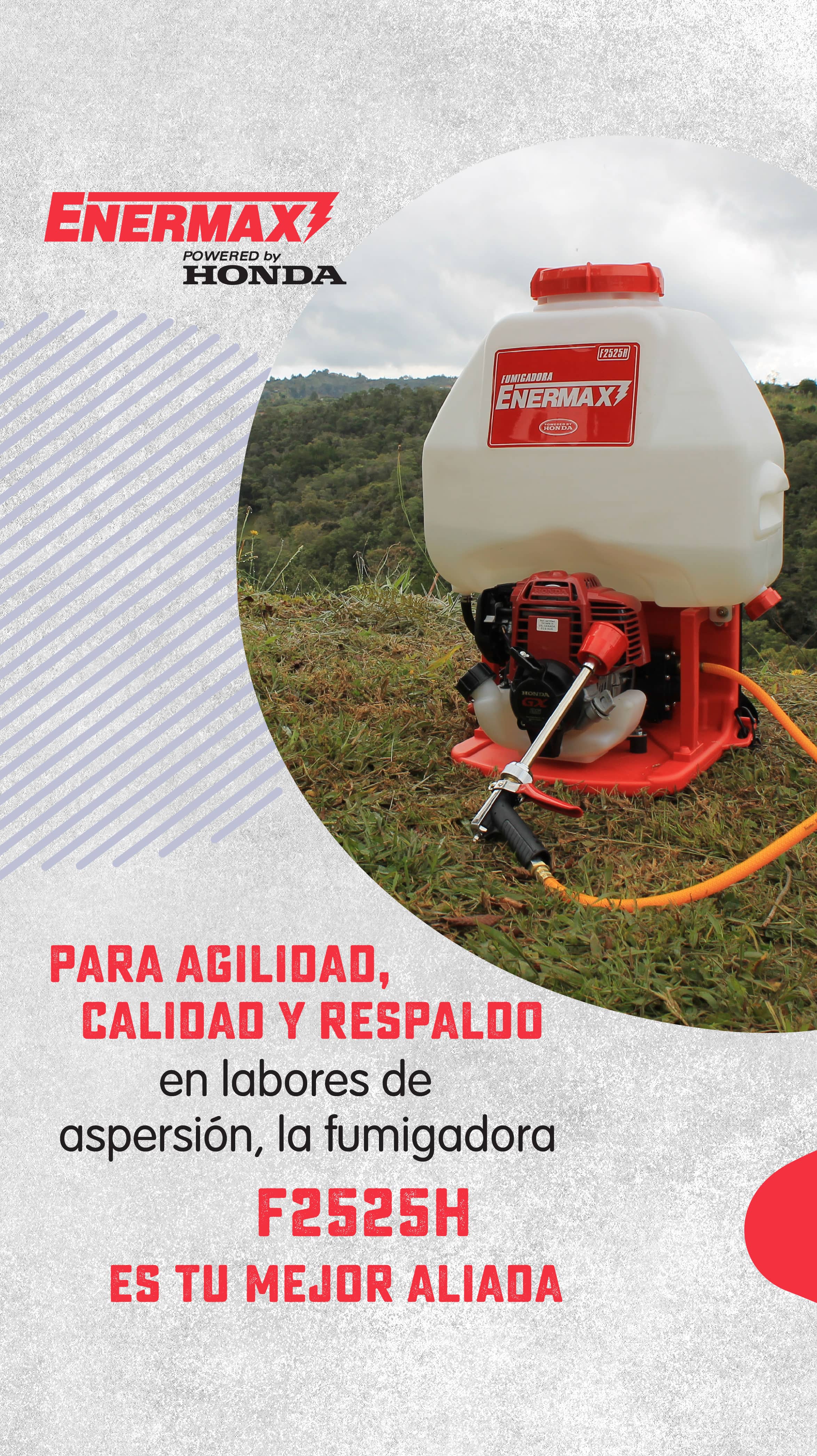 Fumigadora de Espalda Enermax F2525H de 25 Lt