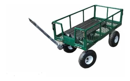 Carro remolque manual 250Kg para carga en fincas