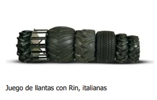 Ruedas neumáticas 5.0-10 para motocultor resistente