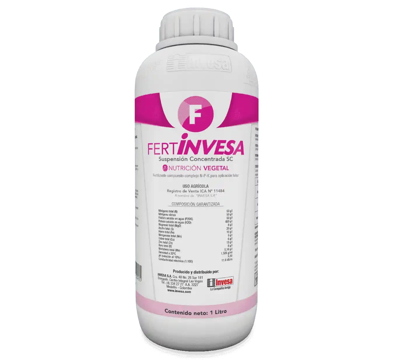 Fertilizante Foliar Fertinvesa F Sc X 1 Lt Croper