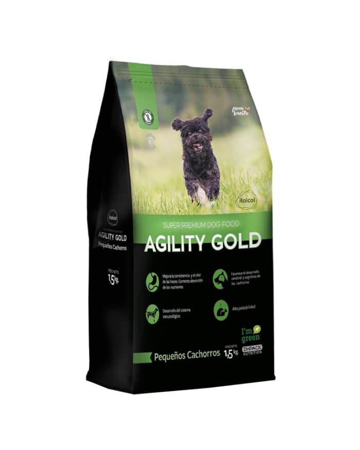 Agility Gold Pequeños Cachorros x 1.5 Kg