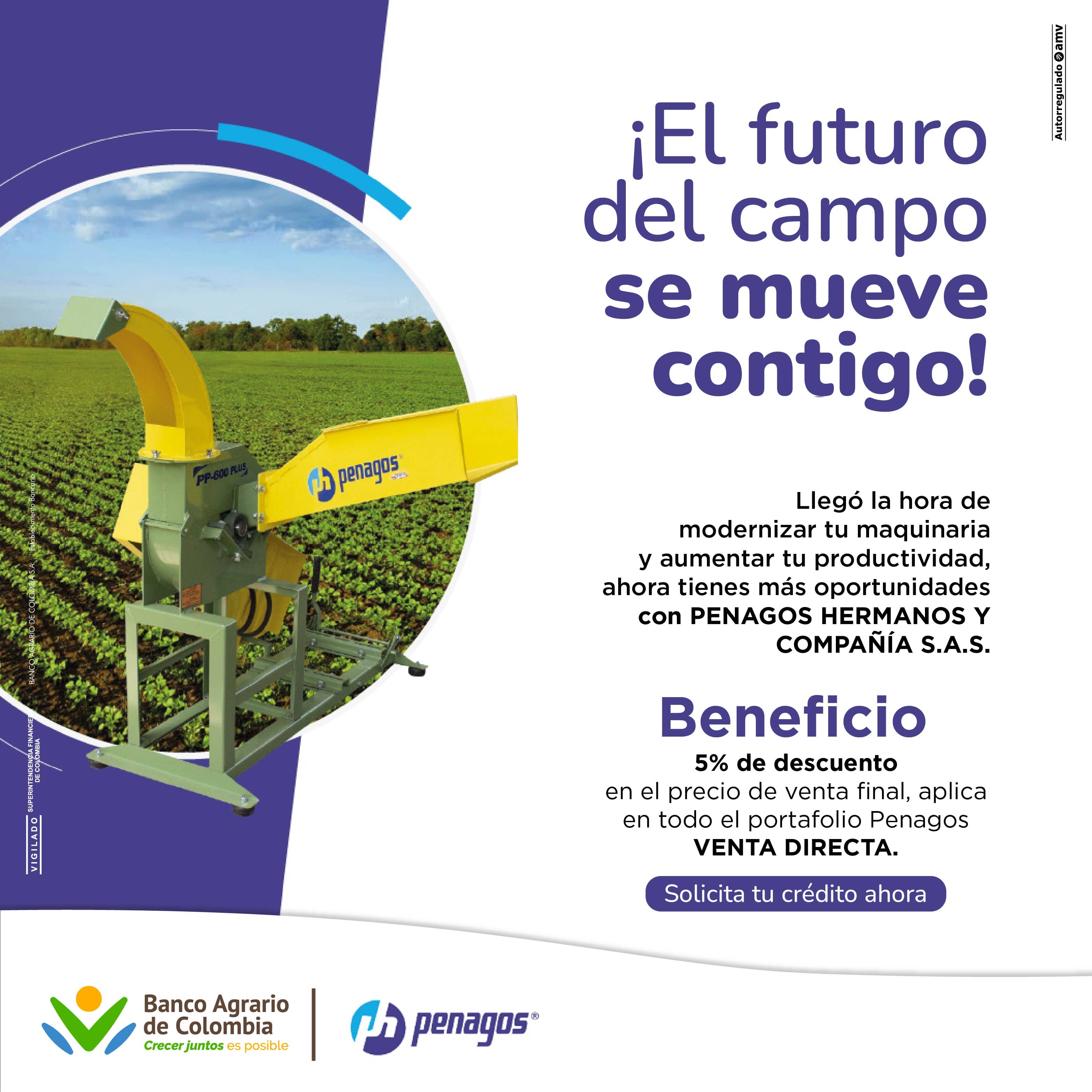 Convenio Maquinaria con PENAGOS HERMANOS Y COMPAÑÍA