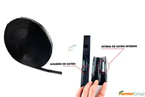 Cinta de riego por goteo 20cm x 1000m