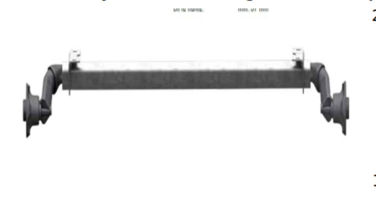 Eje de torsión 1300 kg x 1900 mm | Remolques y agrícola