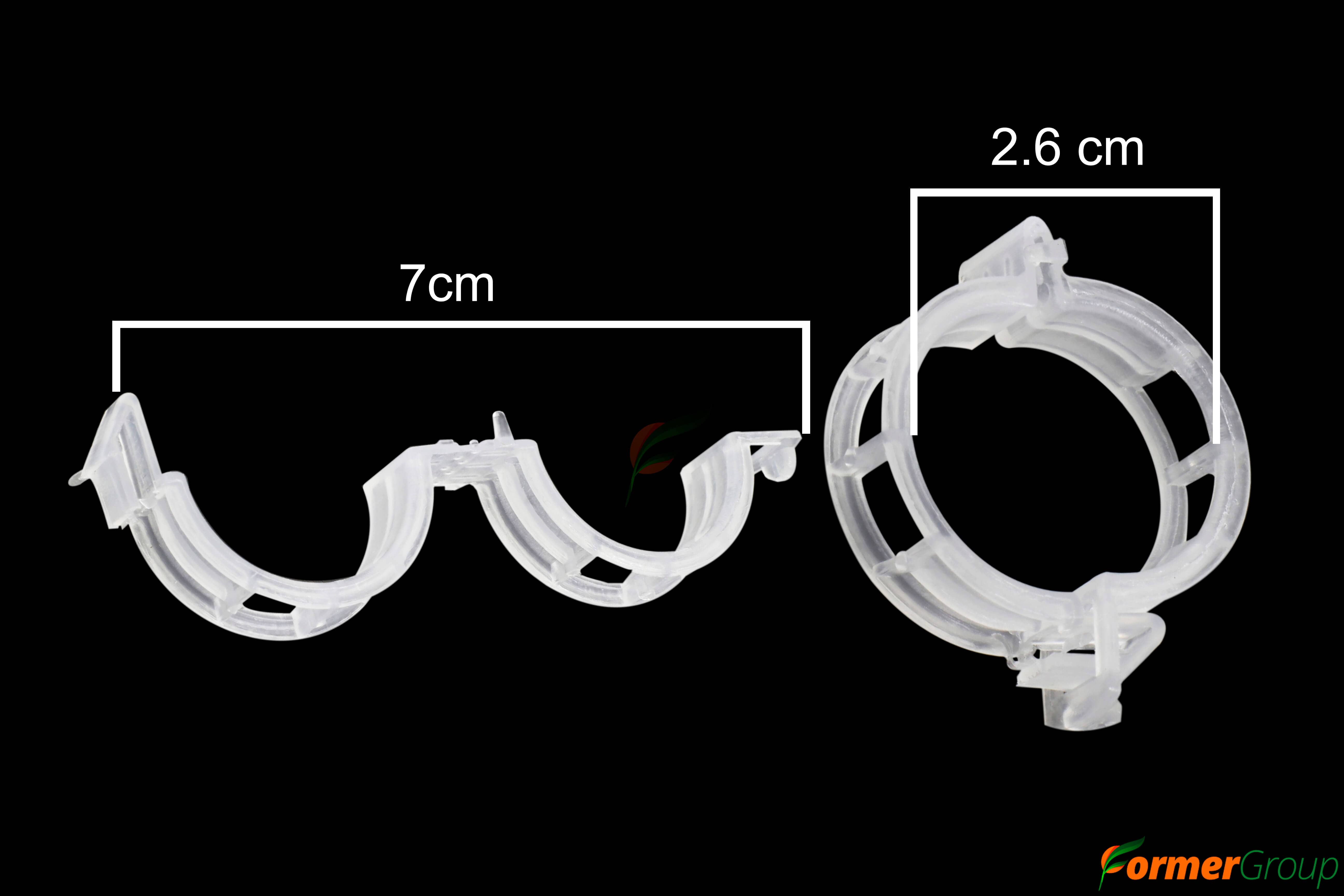 Clips soporte plantas: fijación segura