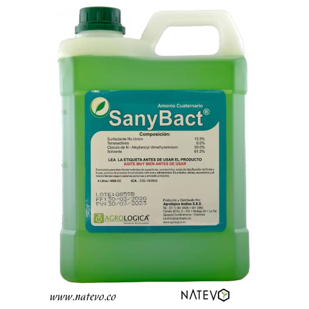 Desinfectante Sanybact Bidón x 1 LT | Eliminación de Patógenos