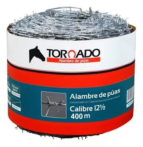alambre de puas cal 16 5 x 400 mt tornado