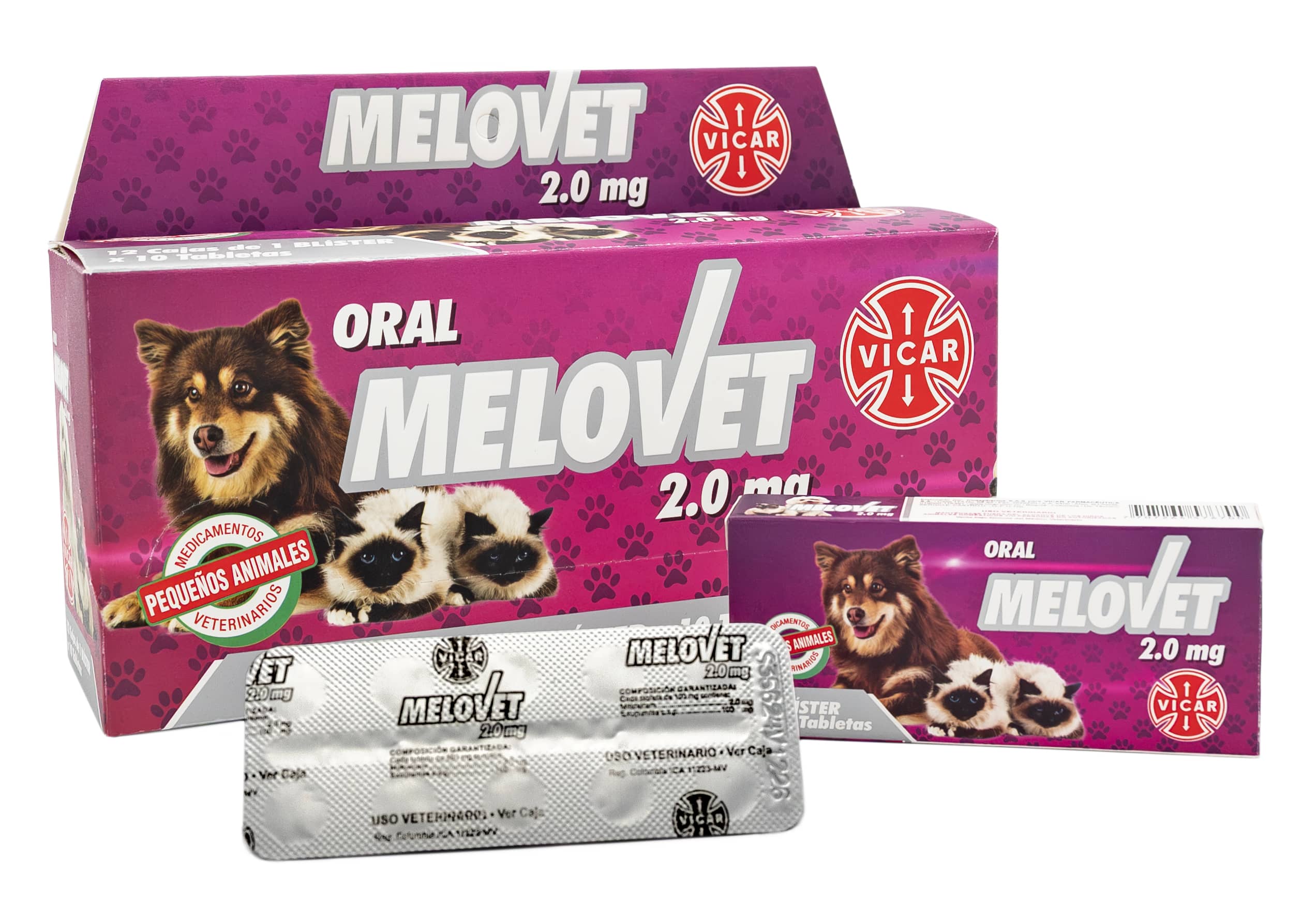 Melovet 2.0 analgésico y antiinflamatorio para perros y gatos