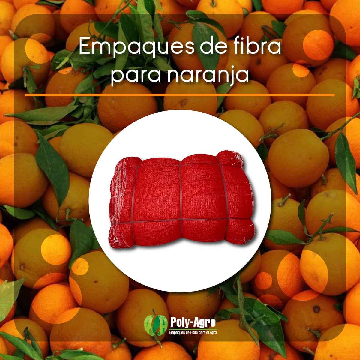 Costales De Fibra Rojo Para Naranja