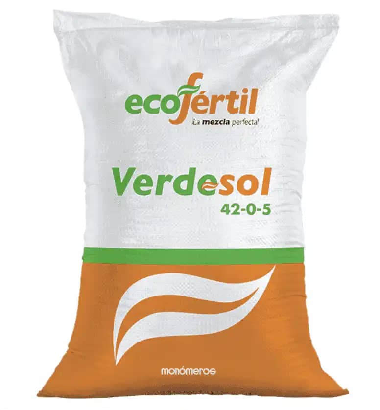 Fertilizante Verdesol 42-0-5 x 50kg | Crecimiento rápido