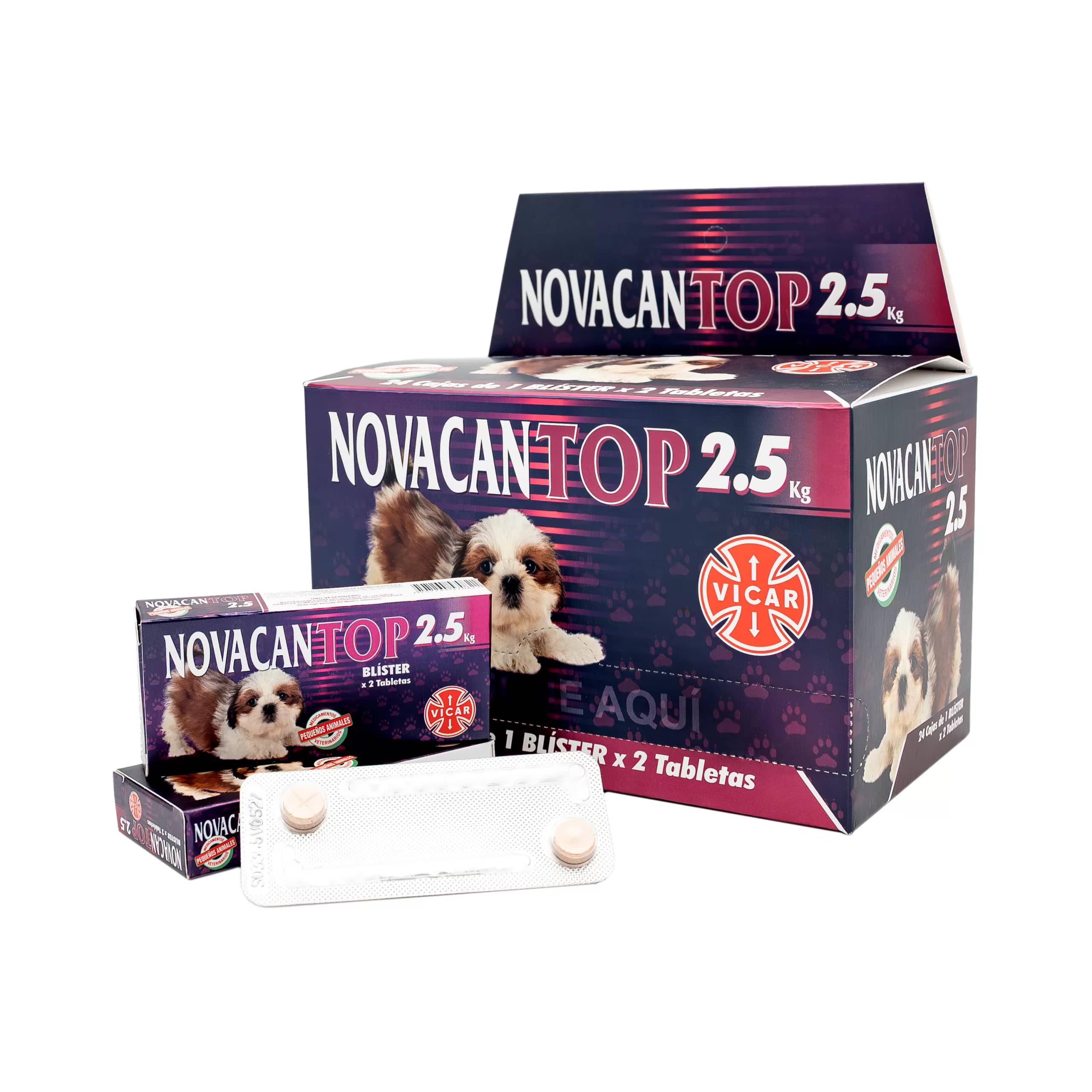 Novacan Top 2.5kg antiparasitario Amplio espectro