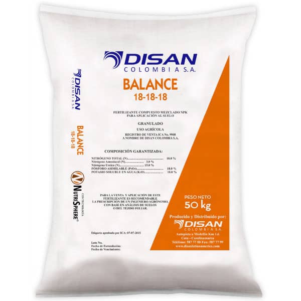 Fertilizante Disan Balance 50Kg | NPK para Cultivos