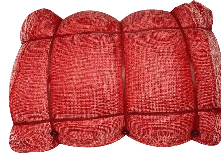 Costales De Fibra Tipo Gasa Rojo Blanco Para Papa 4@