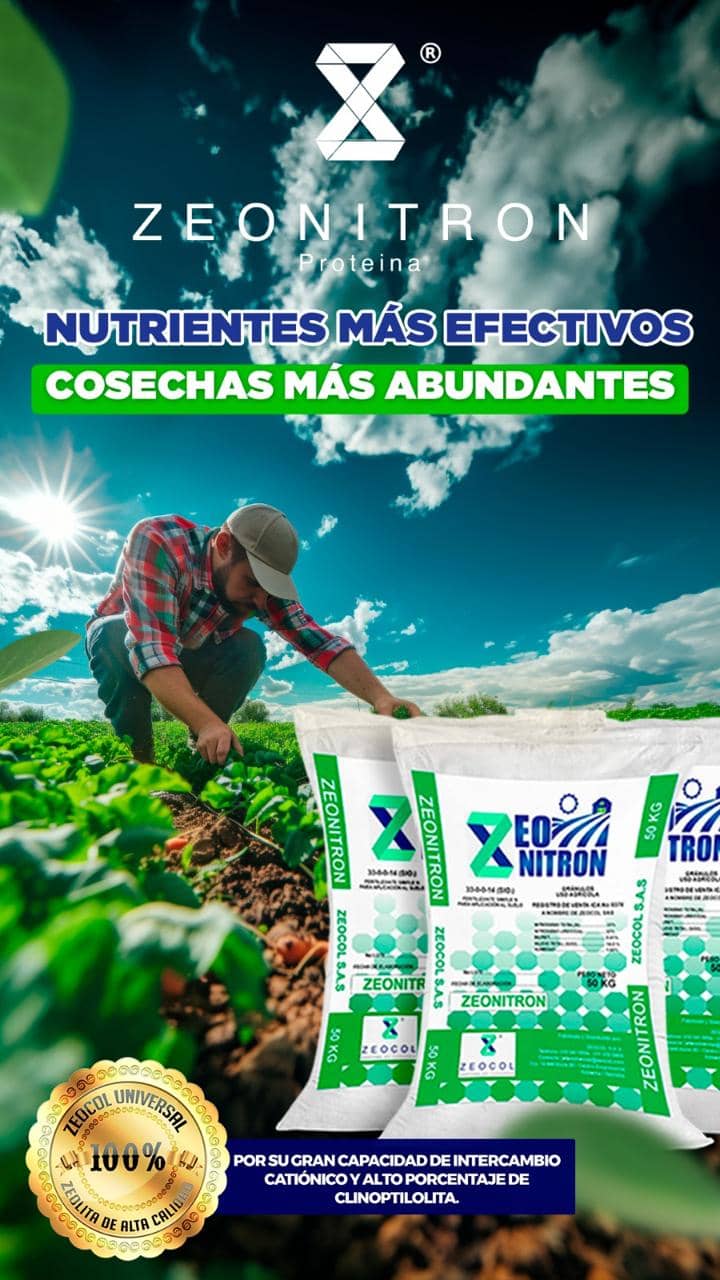 Fertilizante Zeonitrón 50 kg - Suelo Fértil y Nutritivo
