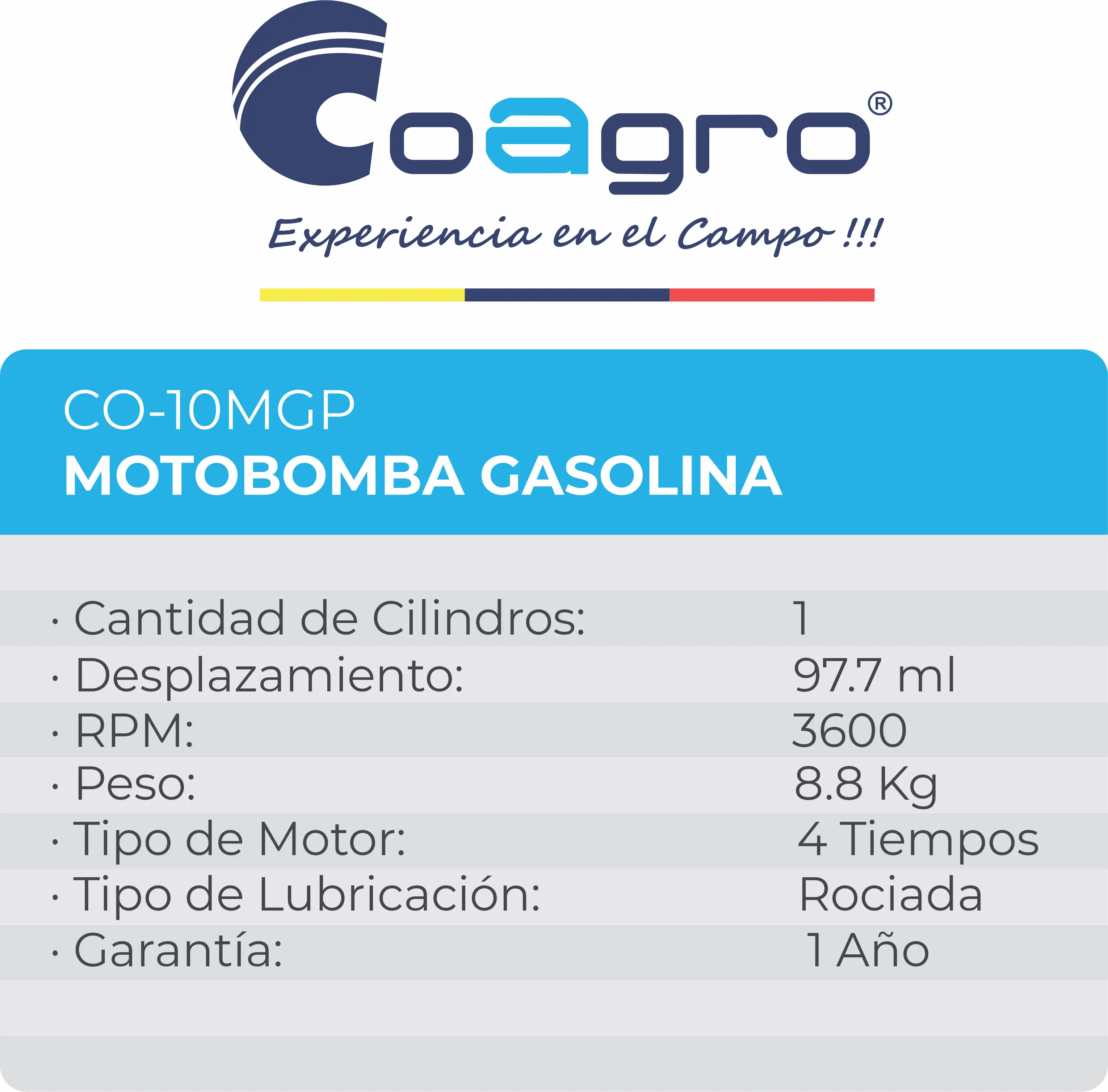 Motobomba Gasolina 2 x 2 Pulgadas - Aguamarket
