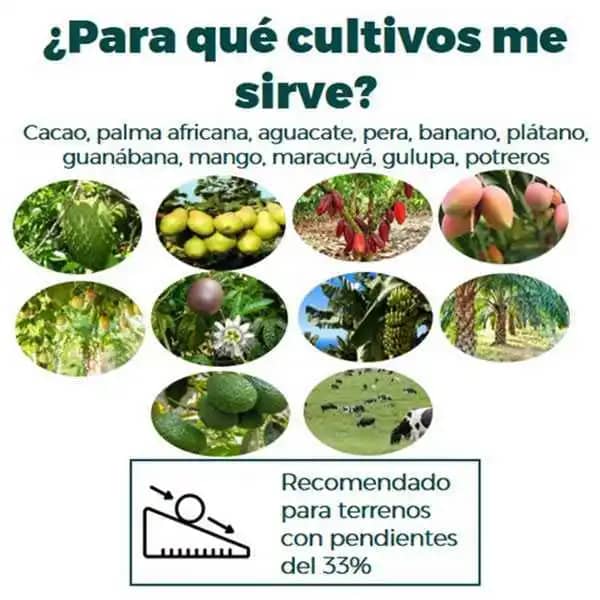 Selector 70cm + rueda de 6" con tubo de 1" (control de Maleza)