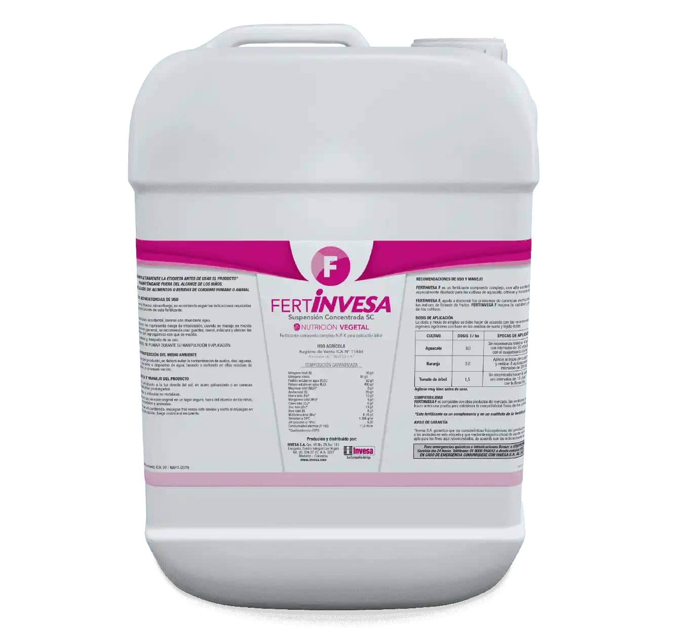 Fertilizante Foliar Fertinvesa F Sc X 20 Lt Croper