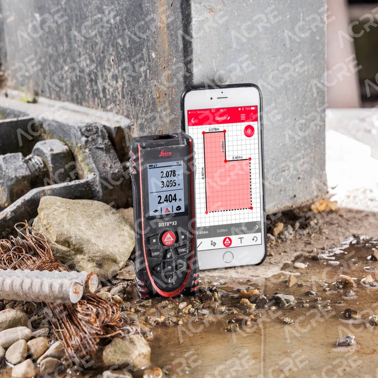 Leica DISTO X3 150 m | Distanciómetro Láser IP65