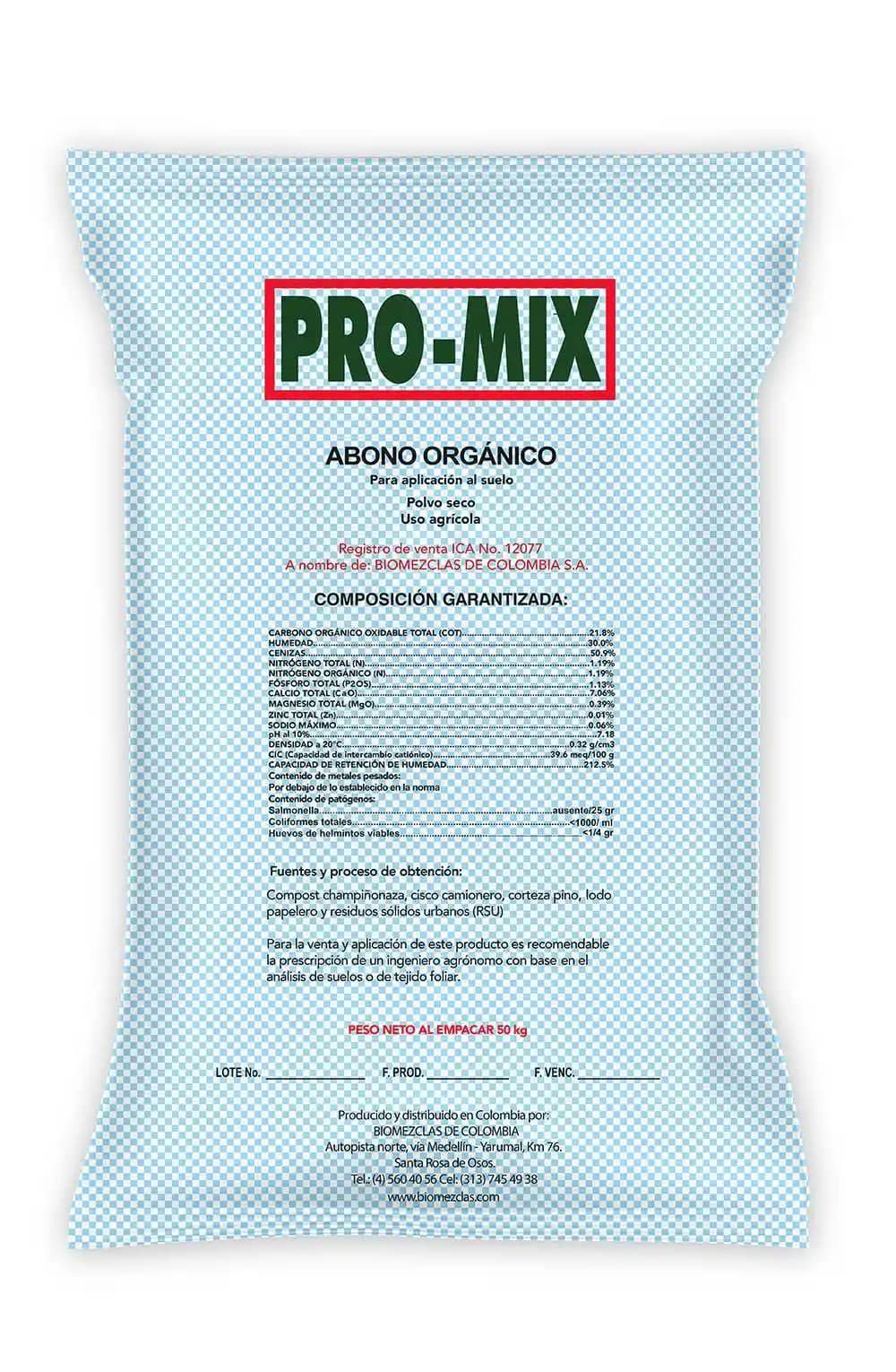 Abono orgánico Promix clima cálido