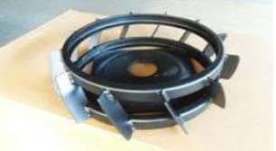 Ruedas jaula metálicas 49 cm para motocultor agrícola
